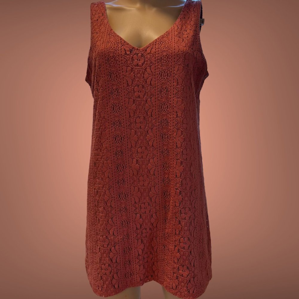 Socialite|Womens|Tank Blouse|Large L|Full Lace|Lined|Sleeveless